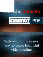 Tutorial in Animoto