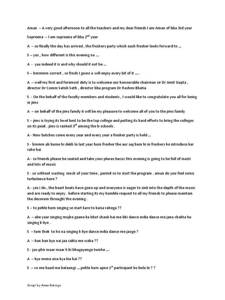 Good lines for anchoring in english picture