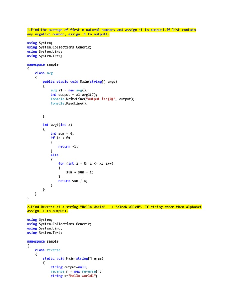 Programs | PDF | Integer | Notation