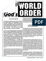 1991 Issue 3 - The New World Order vs. God's World Order - Counsel of Chalcedon