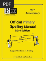 Download Spelling Bee Manual - Primary 2014 by bob098123 SN235697231 doc pdf