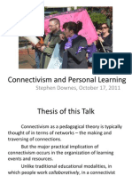 Connectivism and Personal Learning: Stephen Downes, October 17, 2011
