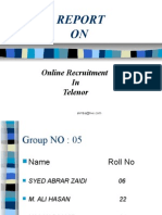 Online Recruitment in Telenor Pakistan