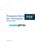 Pesquisa Nacional de Vitimização 2013