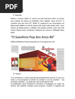 Mário PC - O Saxofone Pop Dos Anos 80