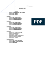 Paragraph Checklist