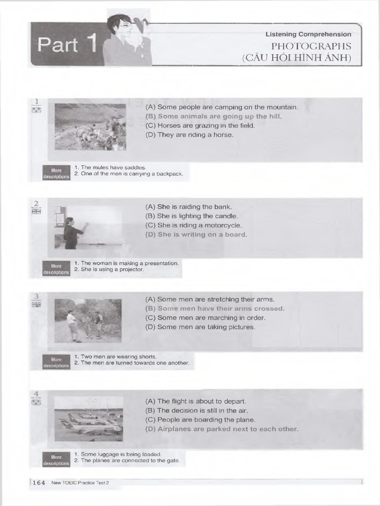 Key, Scripts New Toeic 400 - Practice Test 2 LC | PDF | Driving Under ...