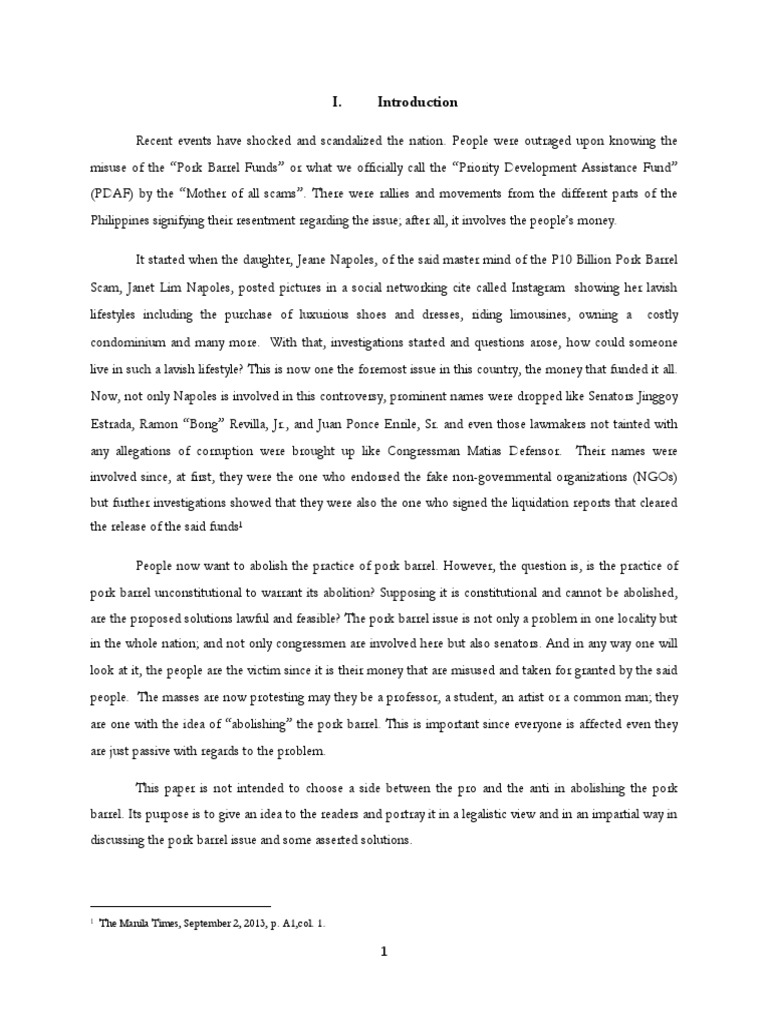 Pork Barrel PDF United States Congress American Government