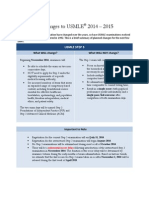 Changes To USMLE 2014-2015 Handout FINAL