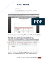 Langkah-Langkah Membuat Mail Merge