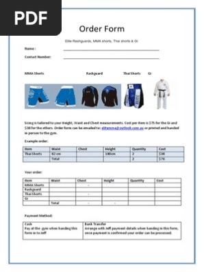 Order Form