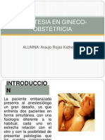 Anestesia en Gineco-Obestetricia Katty