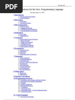 Code Conventions For The Java