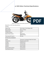 Honda Wave 125X Ultimo Specs Kick Electric