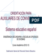 2012 Sistema Educativo Espanol Secundaria y Eoi