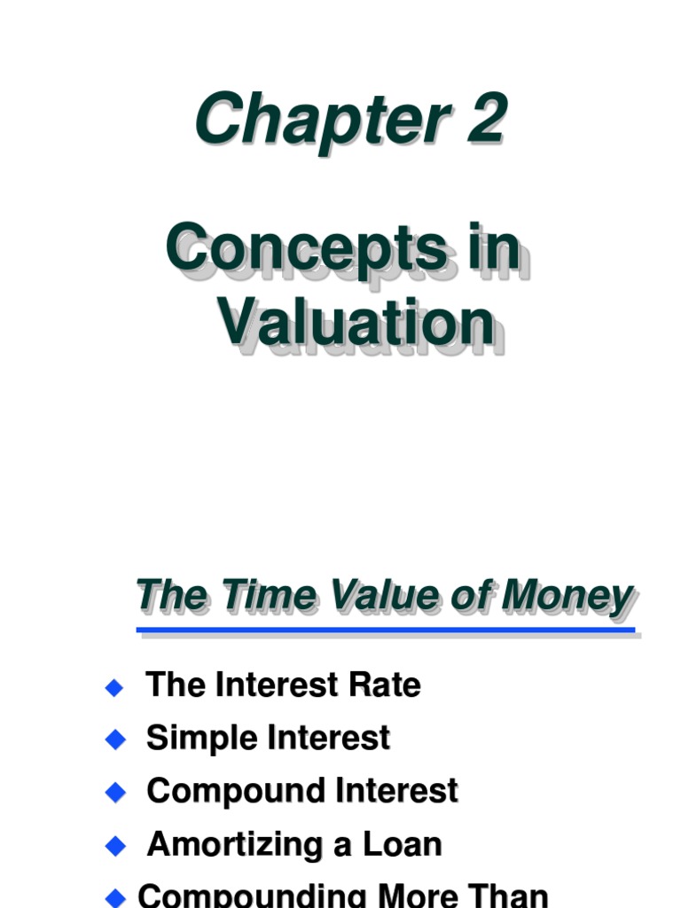 Valuation Concepts: Time Value of Money | PDF | Interest | Present Value