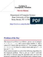 Asymptotic Notation: Steven Skiena