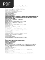 Complex SQL Queries Examples | PDF | Sql | Table (Database)