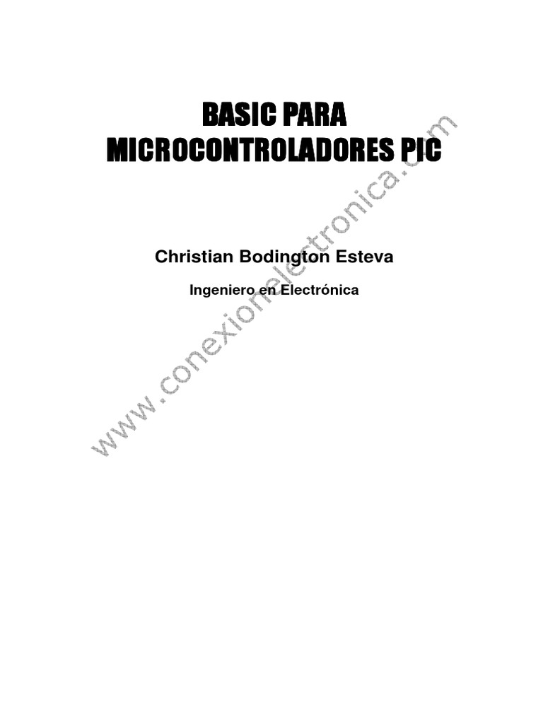 Ejemplos PIC Basic Pro | PDF | Hogar, jardinería y bricolaje | Tecnología