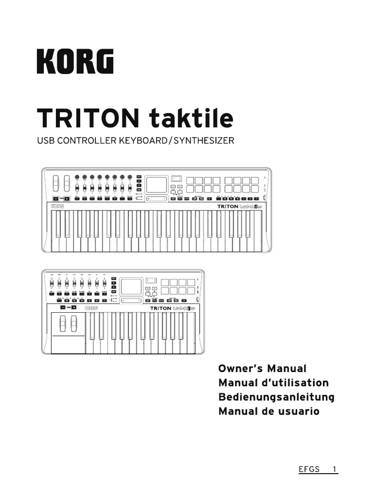 Triton Taktile Owners Manual PDF Usb Computer Engineering