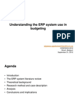 understanding the erp system use in budgeting