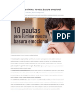 10 Pautas para Eliminar Nuestra Basura Emocional