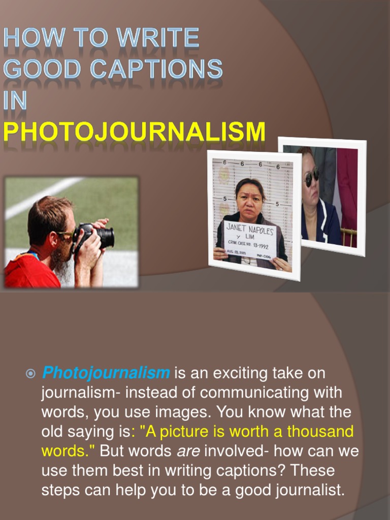 Crafting Captions in Photojournalism | PDF | Violence | Unrest