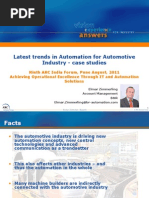 Latest Trends in Automation For Automotive Industry-Case Study