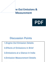 Engine Out Emissions & Measurement
