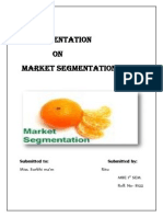 Marketsegmentation