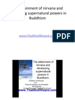 The Attainment of Nirvana and Developing Supernatural Powers in Buddhism 