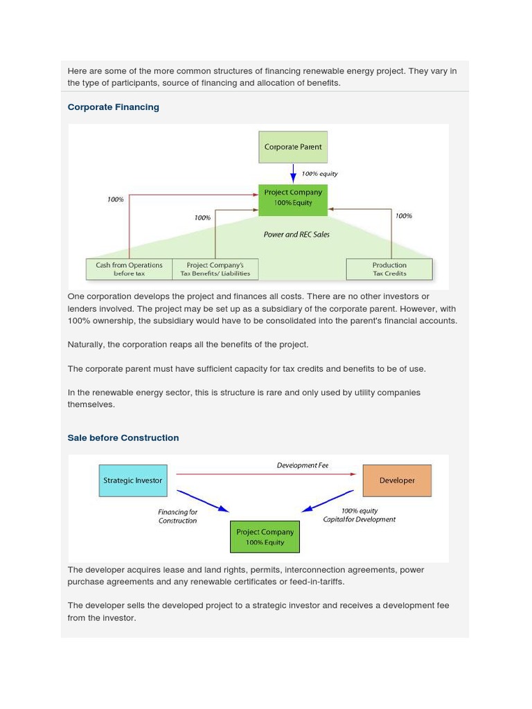 Financing Structure Solar | PDF | Project Finance | Loans