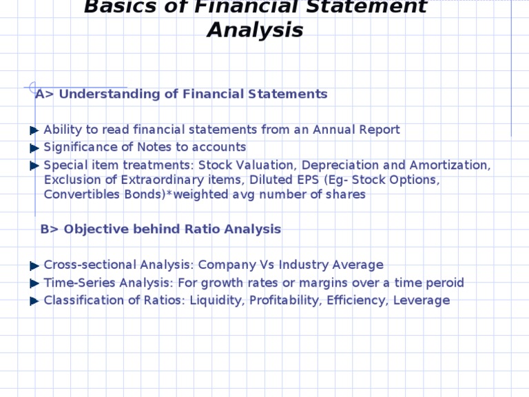 Basics of Financial Analysis - Session 4 | PDF | Finance & Money ...