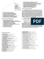 Subject Verb Agreement Quiz