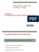 Aula 02 - Classificação e Características Técnicas UFERSA 20132n