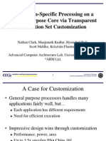 Application-Specific Processing On A General Purpose Core Via Transparent Instruction Set Customization