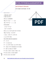 9th Heron Formula Proof and Test Questions