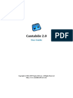 Cantabile 20 User Guide