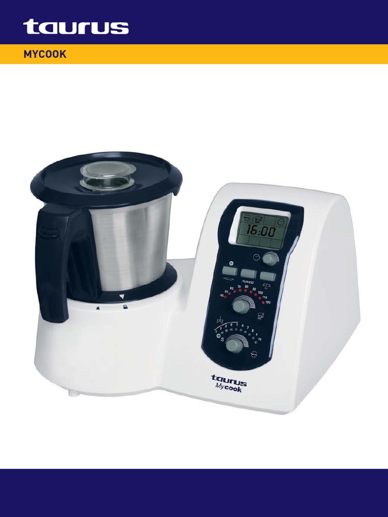 Manual de Instrucciones de Taurus Mycook PDF Lavavajillas Agua