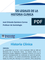 Aspectos Legales de La Historia Clinica