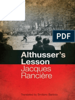 Jacques Ranciere (1974) Althusser's Lesson