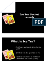 Ice Tea Powder Launch Plan