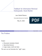 Latent Topic Feedback For Information Retrieval David Andrzejewski, David Buttler