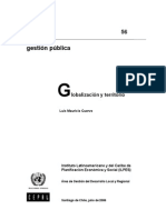 Globalización y Territorio CEPAL 2006