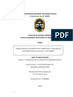 Modelacion Del Deterioro Fisico Quimico de La Conserva de Aguaymanto en Almibar