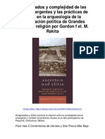 Las PR Cticas de Ritual en La Arqueolog¡a de La Organizaci N Pol¡tica de Grandes Casas de Religi N Por Gordon F El M Rakita - Averig e Por Qu Me Encanta!