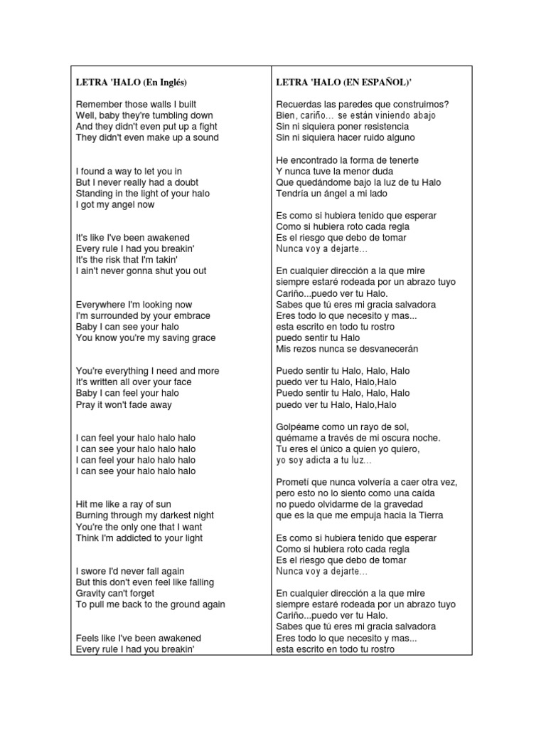 LETRA | PDF | Canciones americanas | Canciones escritas