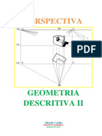 Perspectiva geométrica descritiva: técnicas de projeção axonométrica e cônica