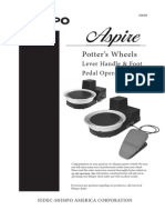 Lever Handle & Foot Pedal Potter's Wheel Operation