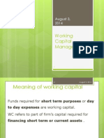 Working Capital Management